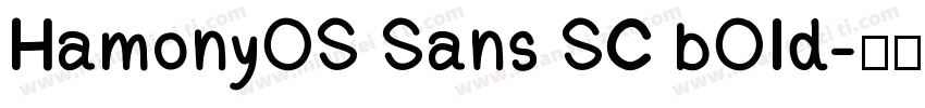 HamonyOS Sans SC bOId字体转换